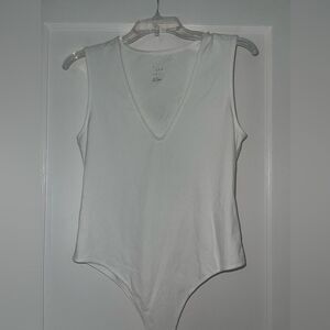 a new day Sleeveless White Bodysuit